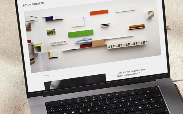 Agentur Anmut GmbH Projekt - Redesign Künstlerwebsite