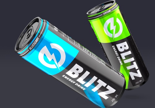 YA² Design Studio Projekt - Blitz Energy drink