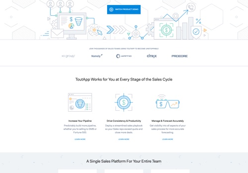Kegan Quimby Web Design & Development Projekt - ToutApp