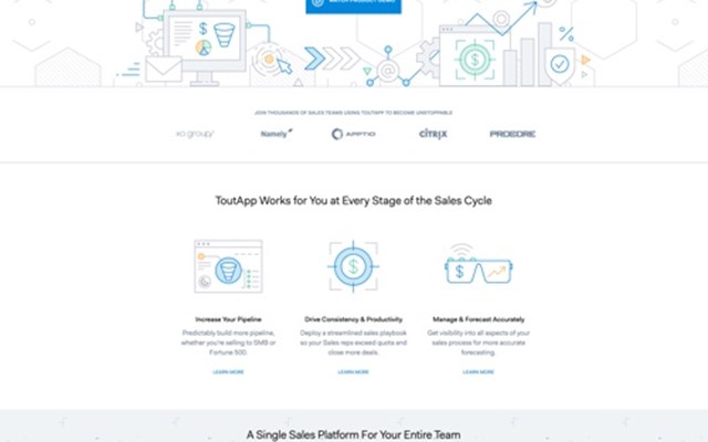 Kegan Quimby Web Design & Development Projekt - ToutApp