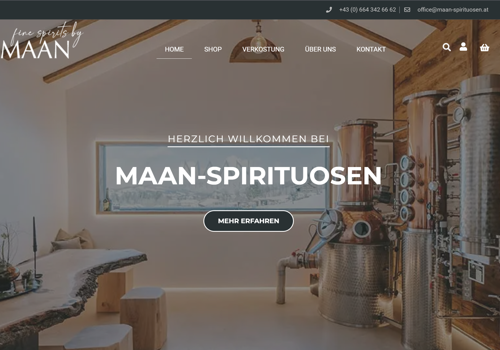 MS WEBDESIGN Projekt - Online-Shop für hochwertige Spirituosen