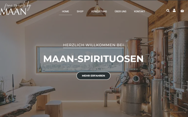 MS WEBDESIGN Projekt - Online-Shop für hochwertige Spirituosen