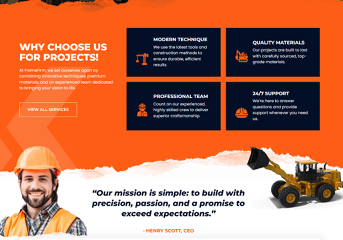 FrameFirm-Web- und SEO-Projekt mit Lead-Generierung - FrameFirm