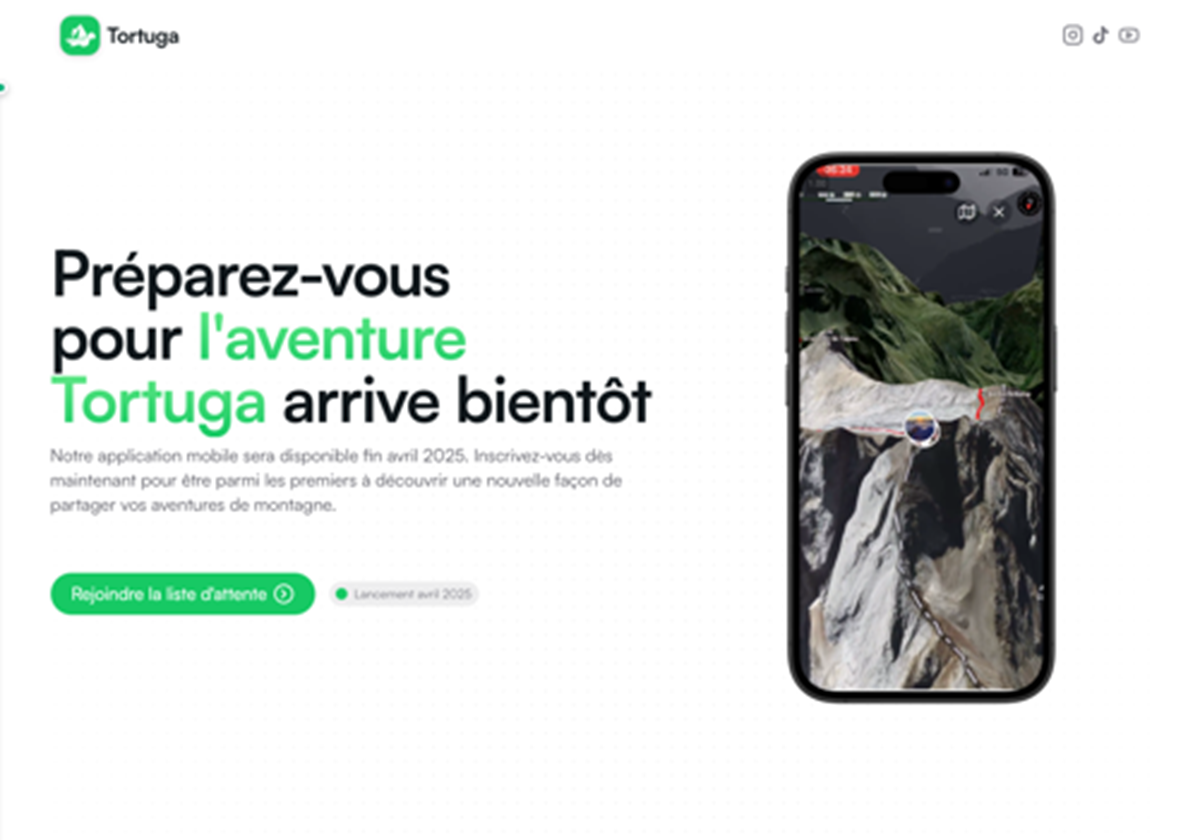 Outdoor-Community-Web- und Mobile-App - Tortuga Outdoor