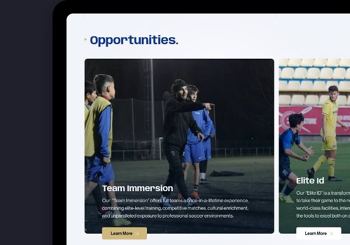 Design für eine Sports-Reisewebsite und WordPress - VIA Sports Experiences
