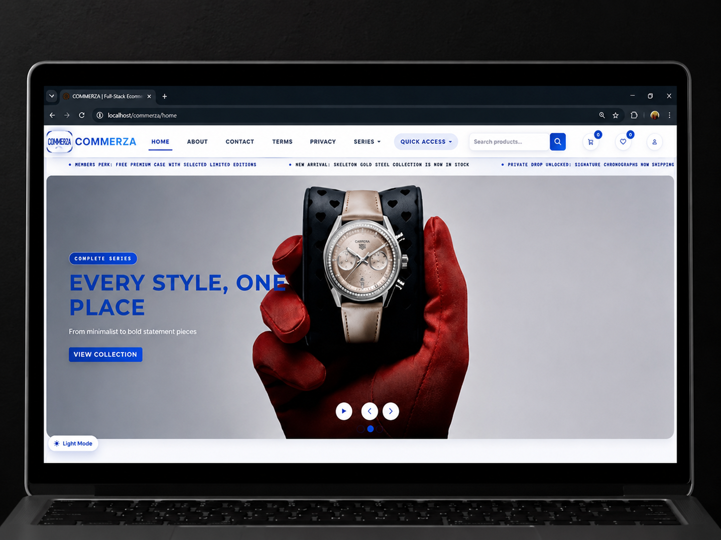 Syed Ahmer Shah Projekt - Commerza: Full-Stack E-Commerce-Plattform