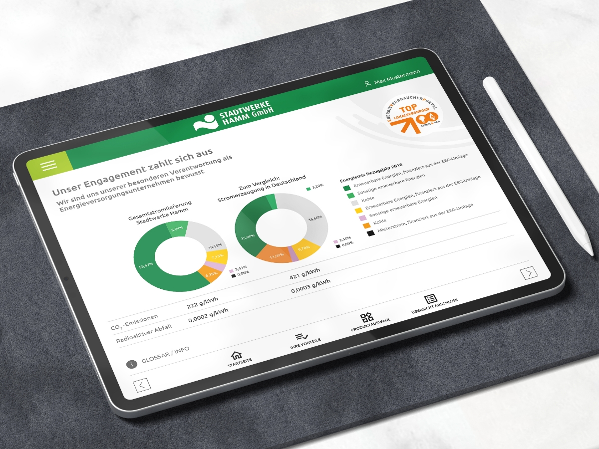 iseo Digitalagentur Projekt - Sales App - Stadtwerke Hamm