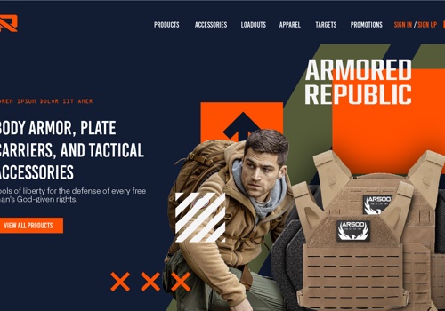 BRIDGE Projekt - Branding und Website-Design für Armored Republic