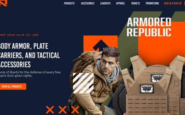 BRIDGE Projekt - Branding und Website-Design für Armored Republic
