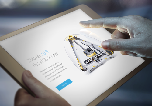 Ratioweb Projekt - Zmorph, Website eines 3D-Druckerherstellers