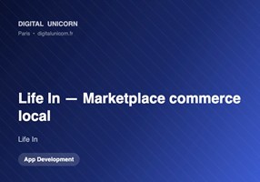 Digital Unicorn SAS Projekt - Leben in, Local Marketplace: E-Commerce, Mobile-Apps und maßgeschneiderter CRM-Service