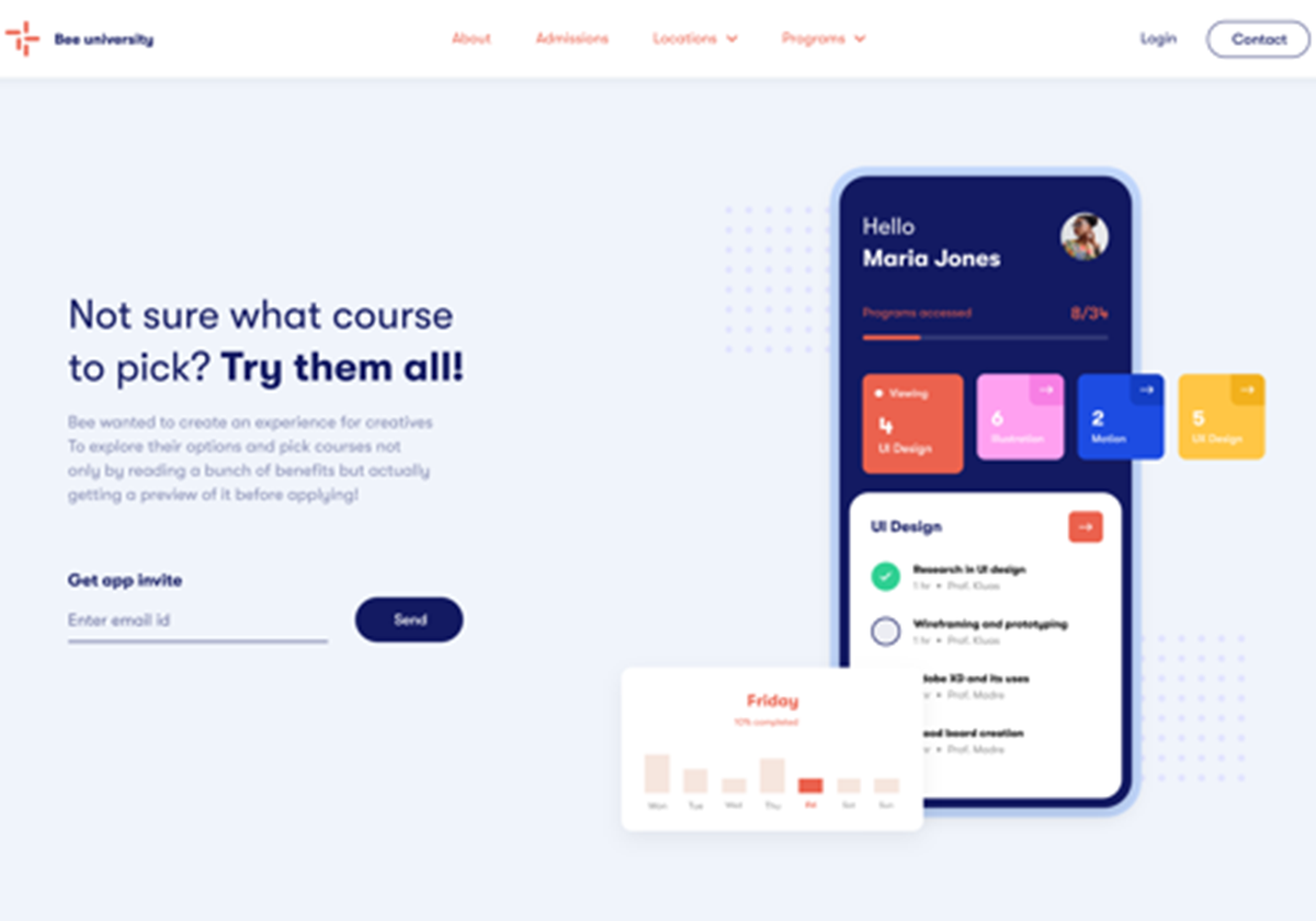 Bildungsplattform – Webdesign - 