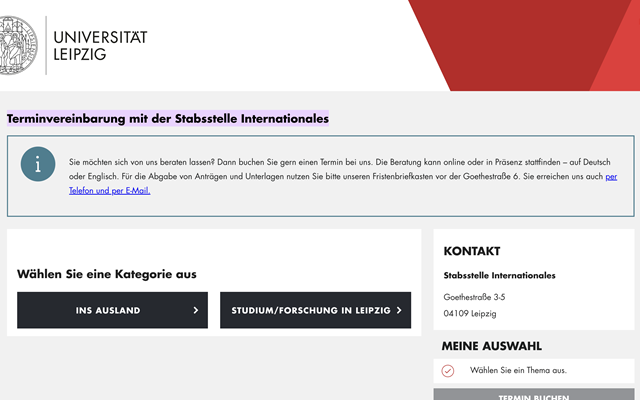 Robimo GmbH Projekt - Terminvergabesyste SSI