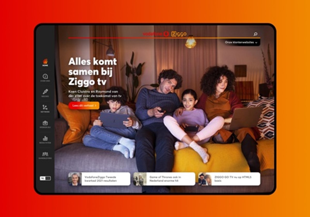 Unternehmenswebsite VodafoneZiggo - VodafoneZiggo