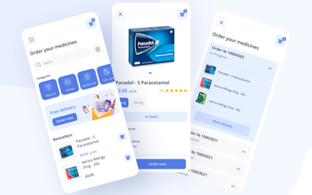Zoftify Projekt - Drogerie, Mobile App für Medikamentenlieferung