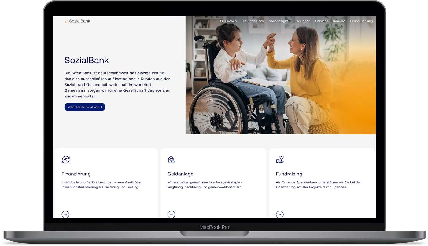 3m5. Projekt - Barrierefreier TYPO3-Relaunch der SozialBank