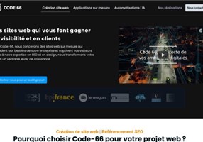 Code 66 Projekt - Professionelle Landingpage für Website & SEO
