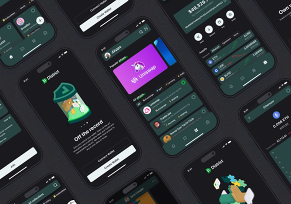 District – mobile App für Krypto- und NFT-Communities - District