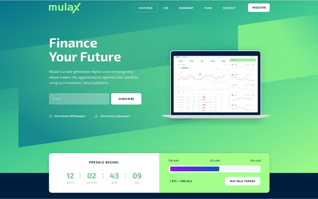 IT Monks Agency Projekt - Crypto Exchange Landing Page Design & Entwicklung