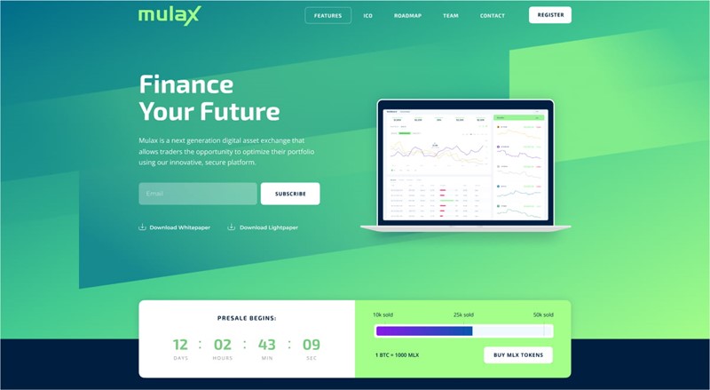 Case Study Image - Crypto Exchange Landing Page Design & Entwicklung