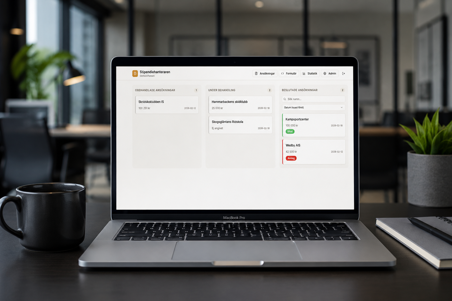 Beegleton Intelligence Projekt - Der Stipendienmanager, von der Website zum Geschäftssystem