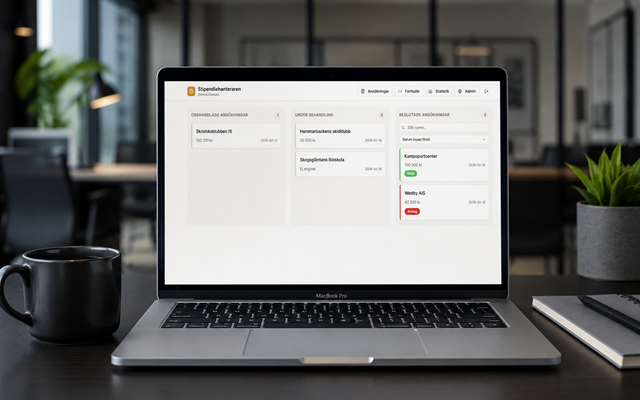 Beegleton Intelligence Projekt - Der Stipendienmanager, von der Website zum Geschäftssystem