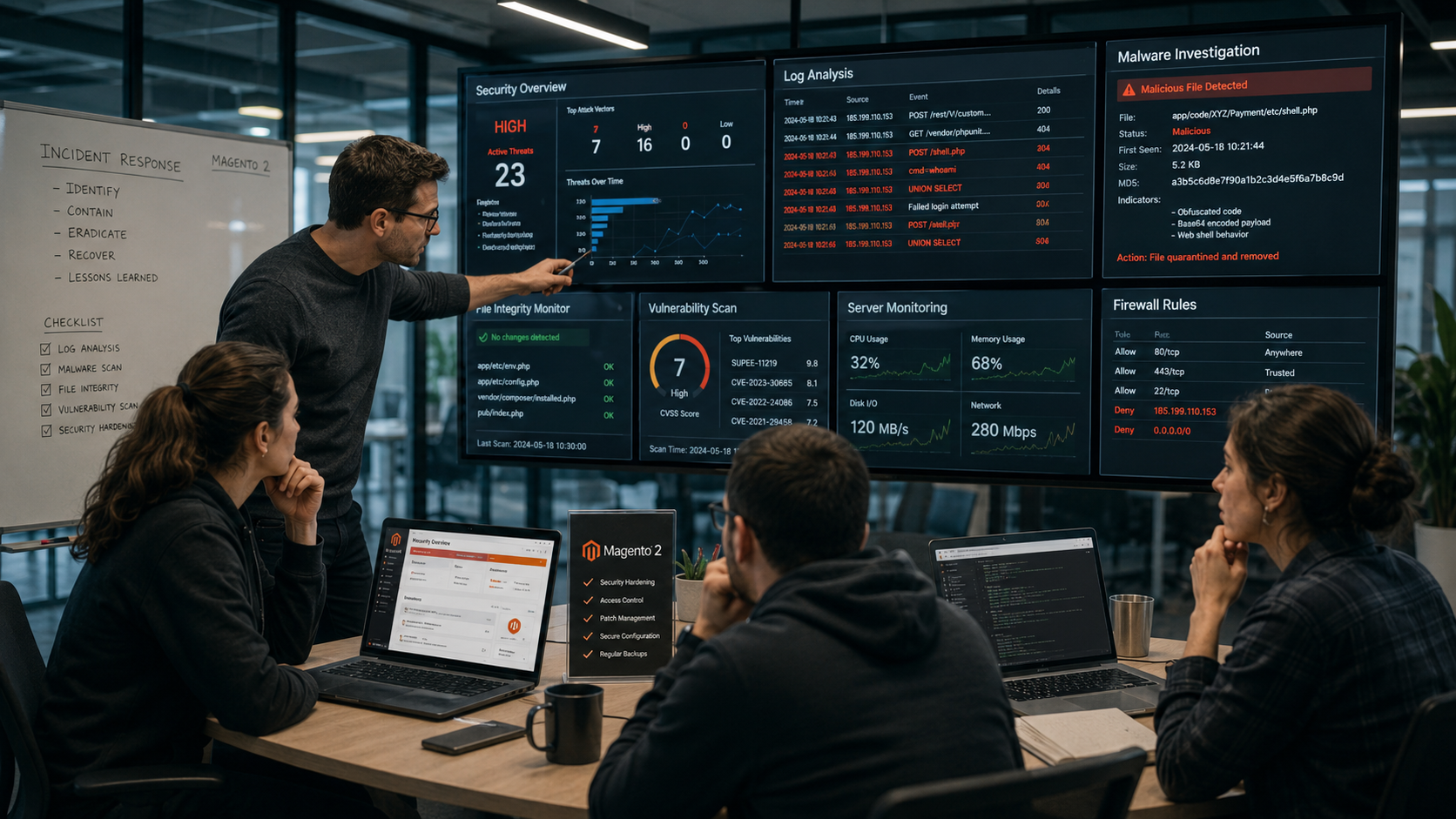 Storetown Media Projekt - Malware-Forensik, Incident Response & Security-Härtung eines Magento 2 Shops