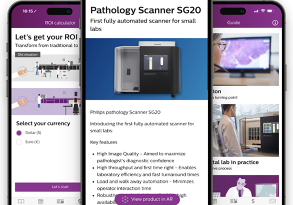 Erweiterte Realität (AR) zur Demonstration des Scanners - 