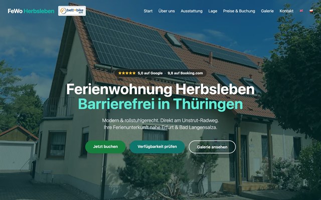 Kolbeck Digital Projekt - Ferienwohnungs-Website mit provisionsfreier Direktbuchung