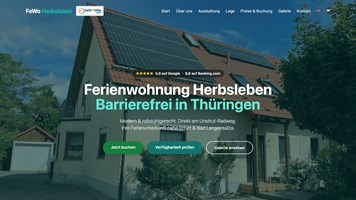 Ferienwohnungs-Website mit provisionsfreier Direktbuchung