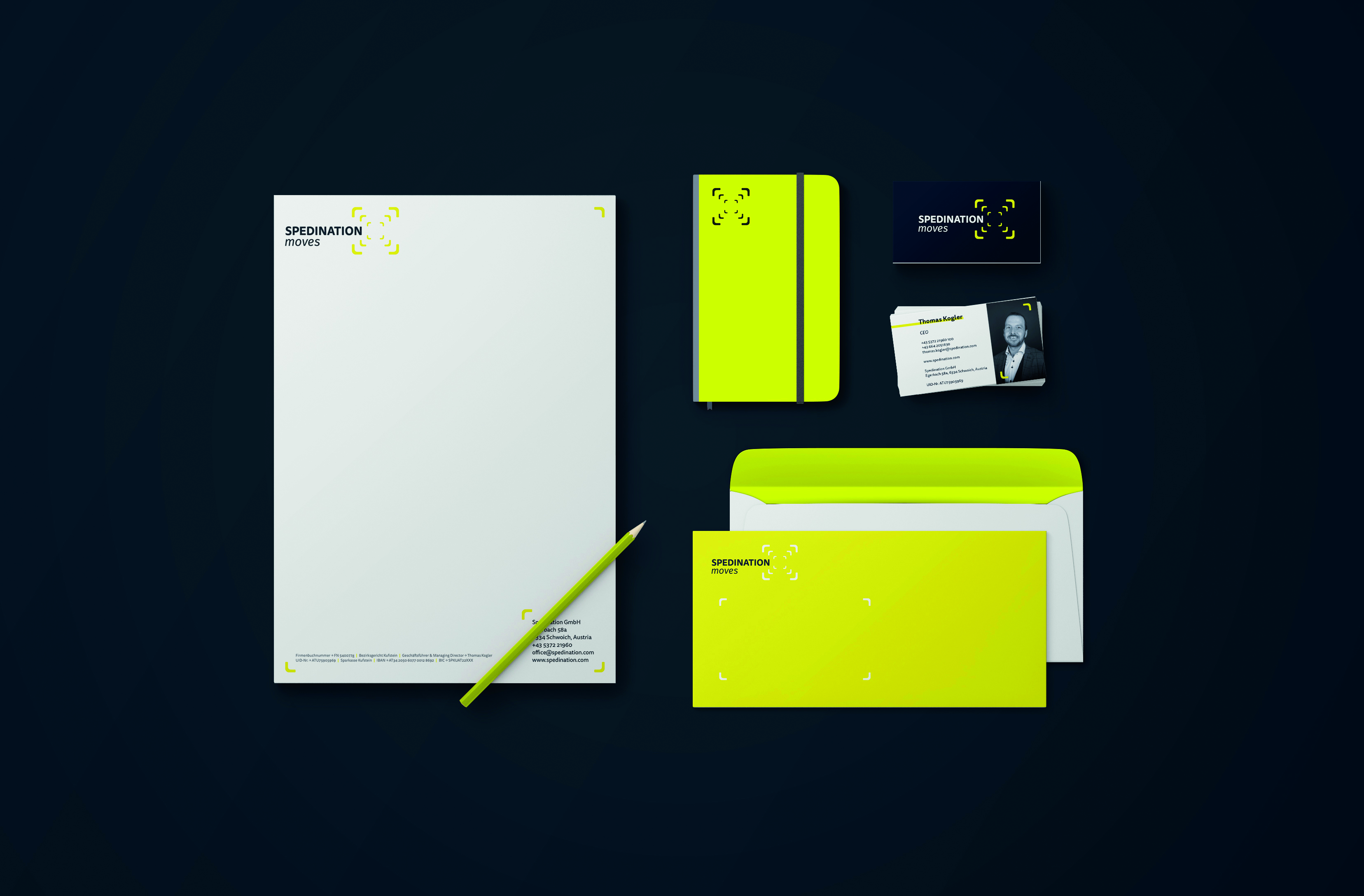 HCG corporate designs Projekt - Branding & Webdesign für Spedination