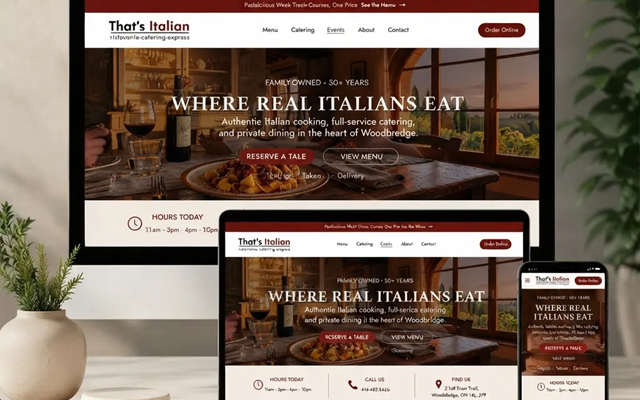 SERP WIZARD Projekt - Das ist ein italienisches Restaurant.