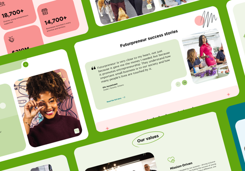 Plank Projekt - Eine moderne Website für angehende junge Unternehmer