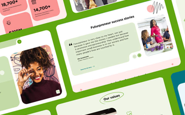 Plank Projekt - Eine moderne Website für angehende junge Unternehmer