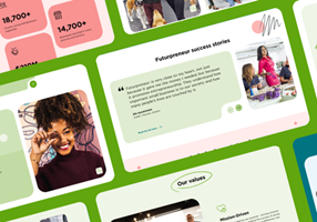 Plank Projekt - Eine moderne Website für angehende junge Unternehmer