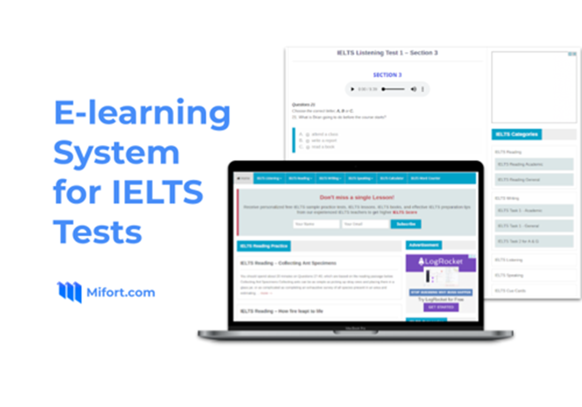 E-Learning-System für IELTS-Prüfungen - 