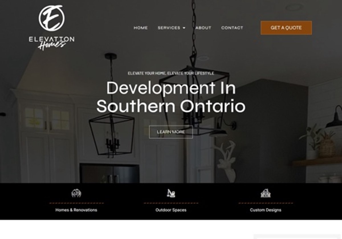 Elevation Homes – Webdesign und -entwicklung - Elevation Homes