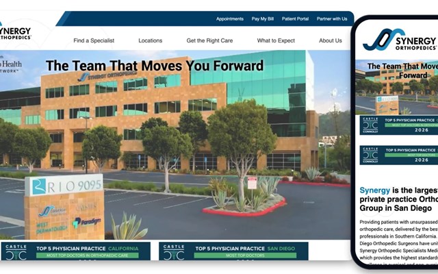 Creative Mindworks Projekt - Synergy Orthopedics Website