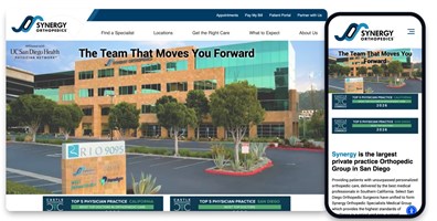 Synergy Orthopedics Website