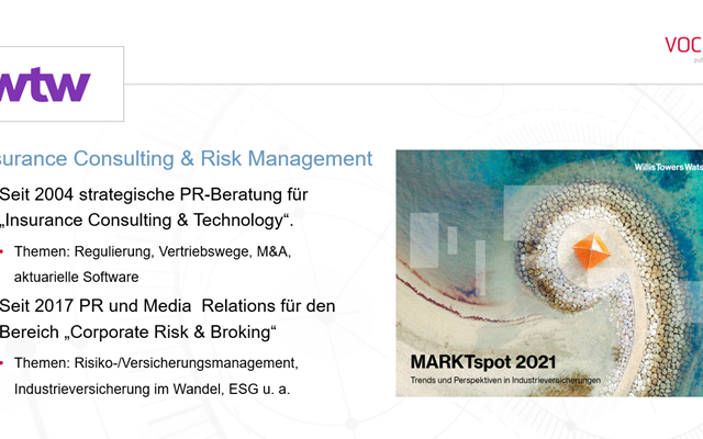 VOCATO public relations GmbH Projekt - PR-Strategie und Media Relations (Finanz-/WI-Medien)