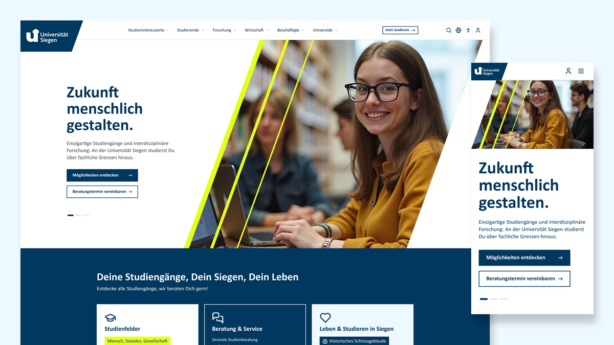 Universität Siegen – Kompletter Web-Relaunch