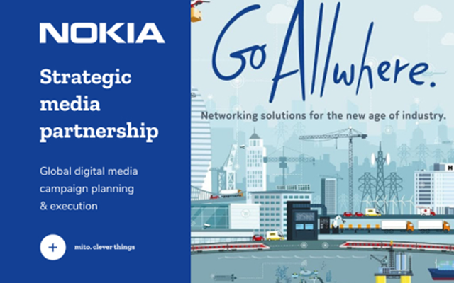 Mito Performance Projekt - Nokia Allwhere - Private Wireless - Globale Planung und Umsetzung digitaler Medienkampagnen