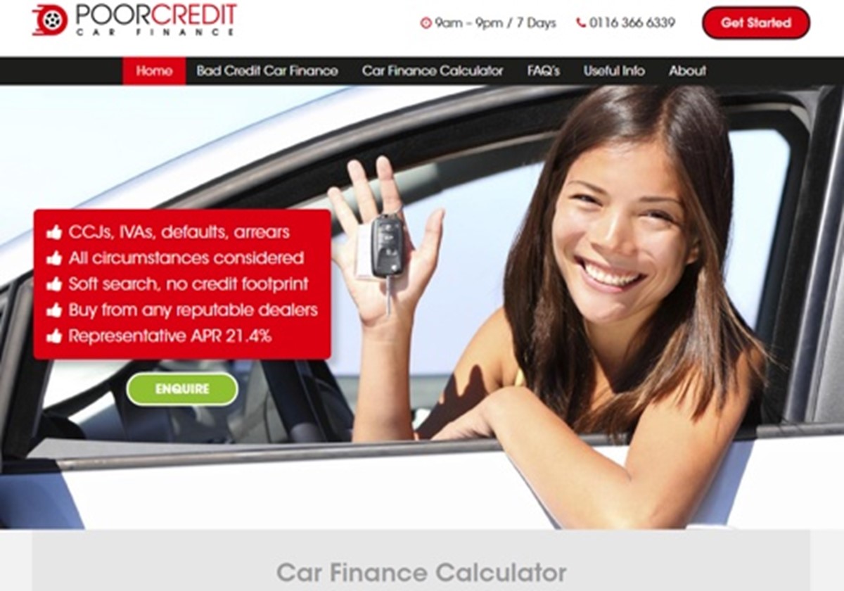 Kfz-Finanzierung bei schlechter Bonität – Webdesign - UK Vehicle Finance