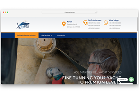 Pineapple Digital Agency Projekt - ASE Marine, Webdesign und -entwicklung, Markenbildung
