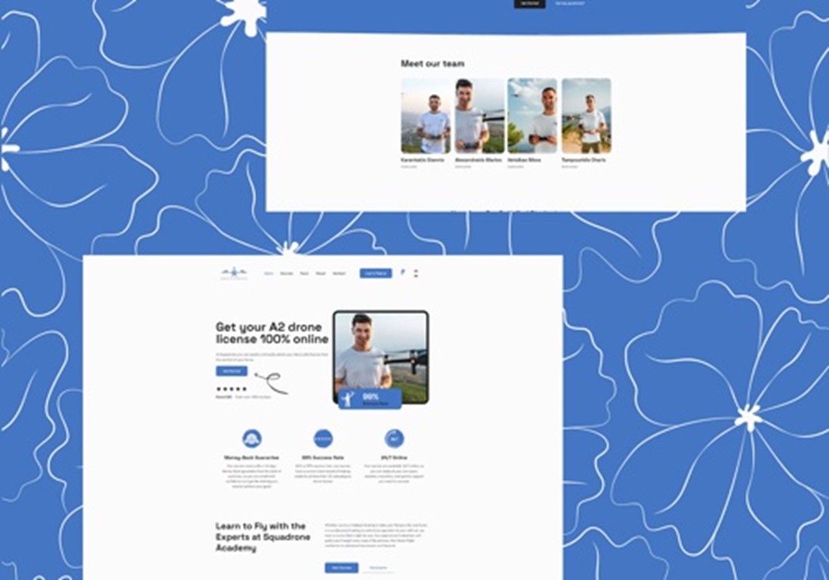 WordPress-LMS-Website der Squadrone Academy - Squadrone