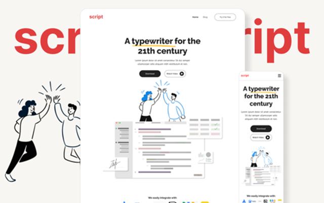 Sparkr Projekt - UX/UI-Website-Neugestaltung für Script