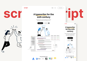Sparkr Projekt - UX/UI-Website-Neugestaltung für Script