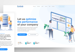 Creative Corner Studio Projekt - Webdesign + UI/UX-Design, Unternehmen für Data Analytics