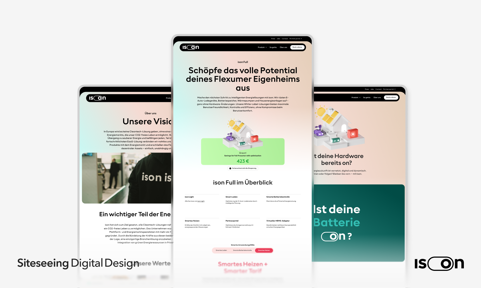 Siteseeing Digital Design Projekt - Ison Webdesign