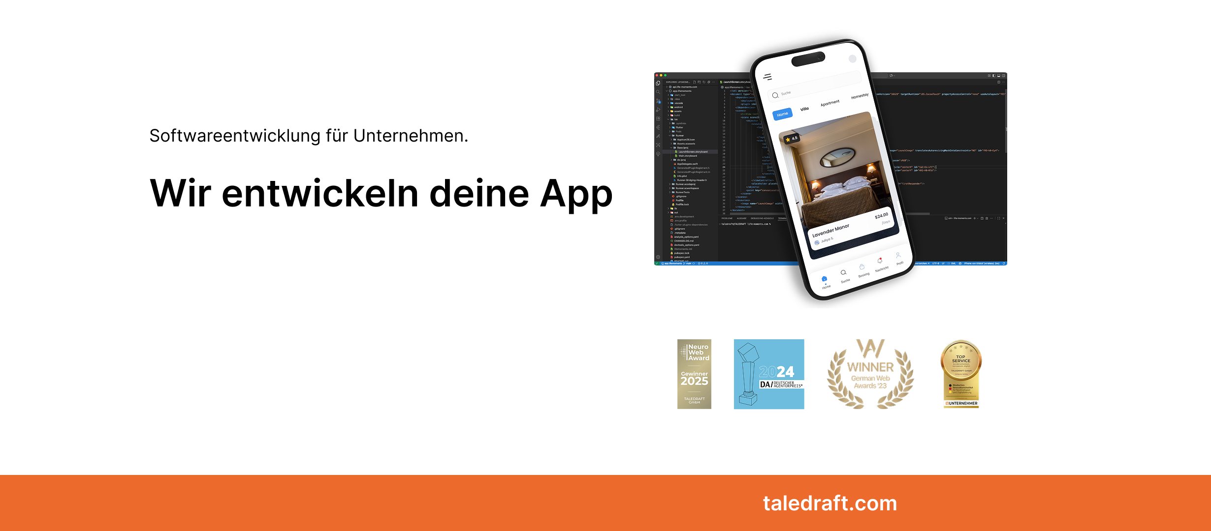 TALEDRAFT App Entwicklung GmbH Headerbild